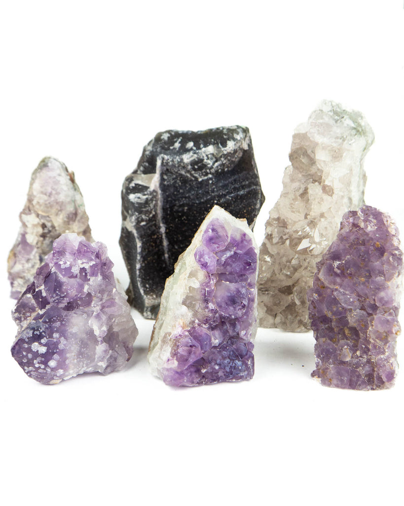 Amethyst Druzy Cut Base - 6 pcs (#226835)