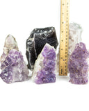 Amethyst Druzy Cut Base - 6 pcs (#226835)