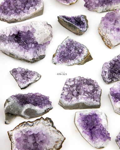 Uruguayan Amethyst Druzy - 16 pcs (#226521)