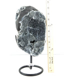 Dark Amethyst Druzy on Metal Stand - 3.49 kg (#226033)