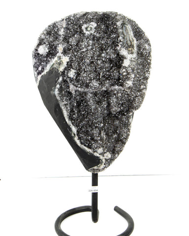 Dark Amethyst Druzy on Metal Stand - 7.8 kg (#226034)