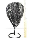 Dark Amethyst Druzy on Metal Stand - 7.8 kg (#226034)