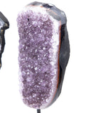 Amethyst Druzy on Stands - 2 pcs (#226323)