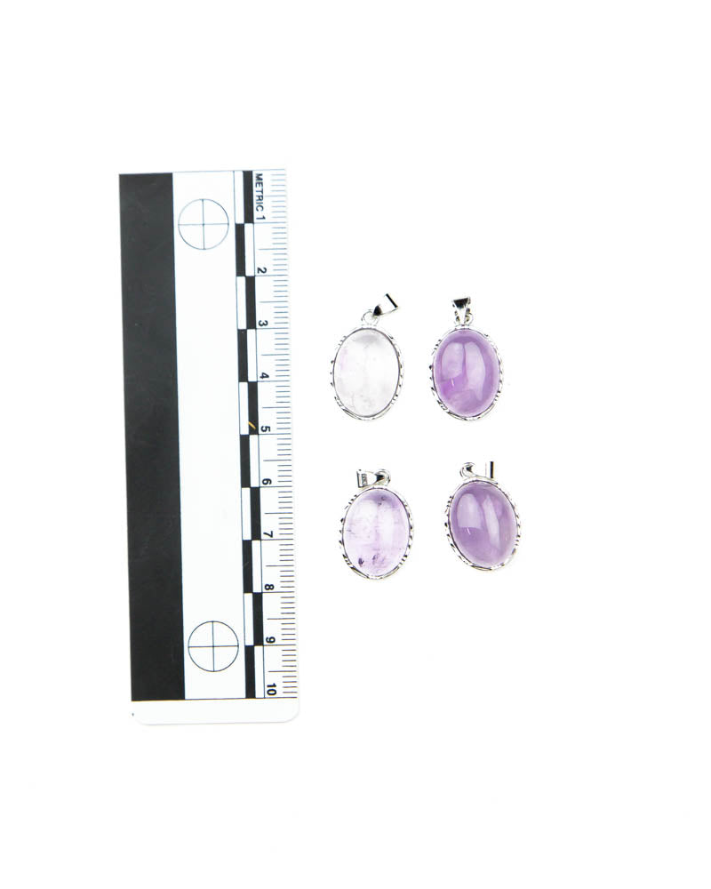 Amethyst Fancy Pendants - 4 pcs (#226174)