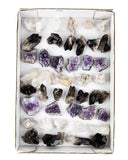 Quartz/Smoky Quartz/Amethyst Druzy Flat  - 46 pcs (#225959)