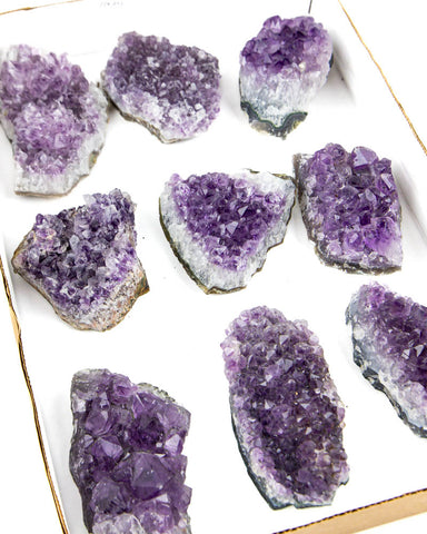 Uruguayan Amethyst Druzy - 9 pcs (#226012)