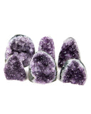 Polished Cut Base Amethyst Druzy - 6 pcs (#226007)