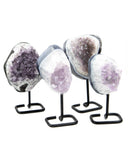 Amethyst Druzy on Stands - 4 pcs (#226349)