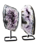 Amethyst Druzy on Stands - 2 pcs (#226350)