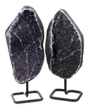 Amethyst Druzy on Stands - 2 pcs (#226351)