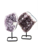 Amethyst Druzy on Stands - 2 pcs (#226352)