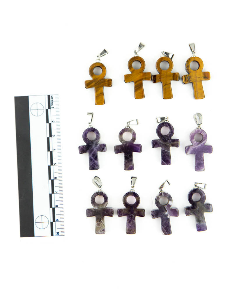 Ankh Pendants - 12 pcs (#226219)