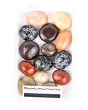 Assorted Palm Stones - 14 pcs (#225767)