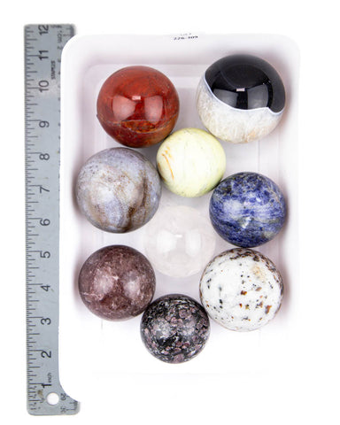 Assorted Spheres - 9 pcs (#226309)