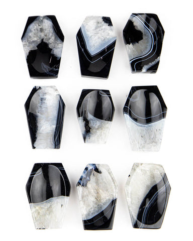 Black Agate Coffin Dish