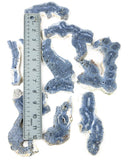 Blue Coral Jasper Slabs (1 lb lot)