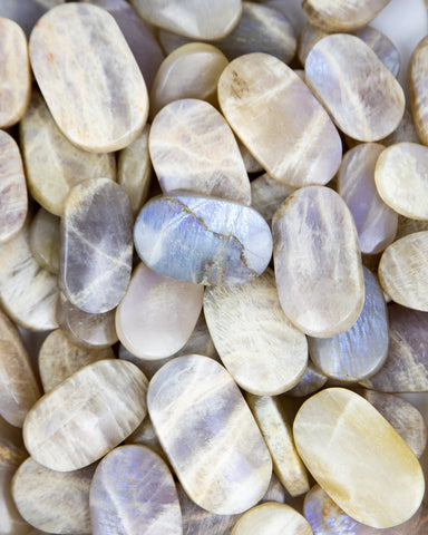Blue Moonstone Palm Stones
