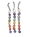 Hanging Tumbled Stones - 7 Chakra/Evil Eye