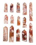Carnelian Flower Agate Obelisk (2nd Quality)