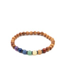 Chakra Wood Bead Bracelet