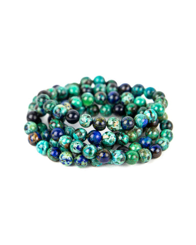 Azurite w/ Chrysocolla Bracelet - 8mm