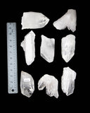 Clear Quartz Points and Clusters - 8 pcs (#226616)