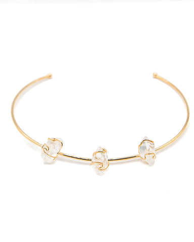 Gold Plated Cuff Choker Necklace