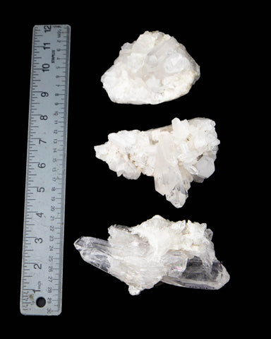 Clear Quartz Clusters - 3 pcs (#226604)