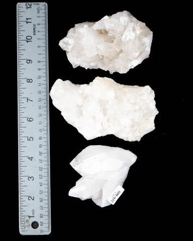 Clear Quartz Clusters - 3 pcs (#226605)