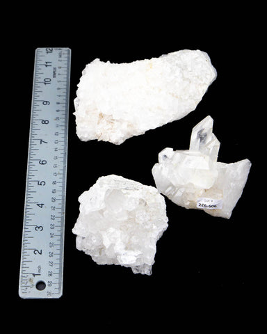 Clear Quartz Clusters - 3 pcs (#226606)