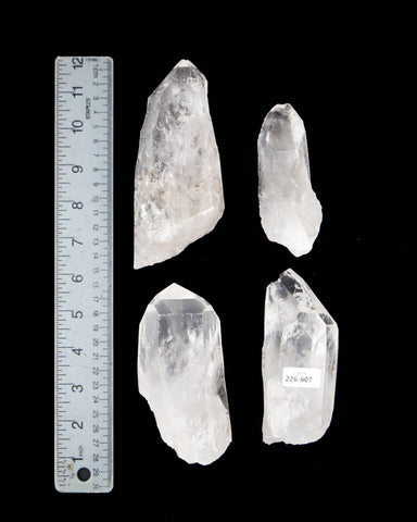 Clear Quartz Points - 4 pcs (#226607)