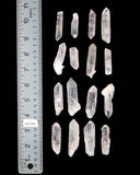 Extra Small Clear Quartz points - 16 pcs (#226609)