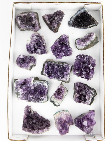 Dark Amethyst Druzy - 15 pcs / 7.01 lb (#225551)