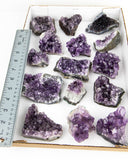 Dark Amethyst Druzy - 15 pcs / 7.01 lb (#225551)