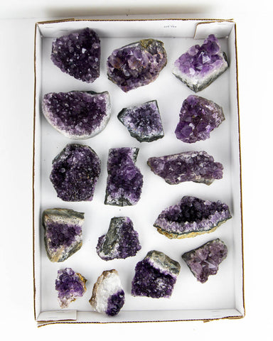 Dark Amethyst Druzy - 16 pcs / 7.31 lb (#225553)