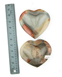 Desert Jasper Heart Bowls - 2 pcs (#226207)