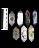 Agate Double Terminated Points - 7 pcs (#225947)