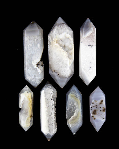 Agate Double Terminated Points - 7 pcs (#225949)