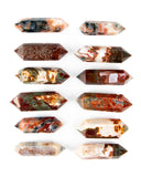 Red Moss Agate Double Terminated Points