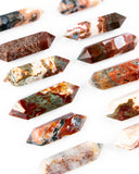 Red Moss Agate Double Terminated Points