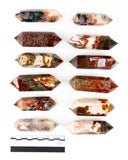 Red Moss Agate Double Terminated Points