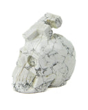 Alpha Skull "F" - Howlite - 2.46 lb (#225480)