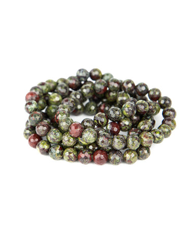 Faceted 8mm Bracelet - Dragonsblood