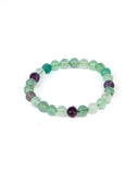 Faceted 8mm Bracelet - Fluorite