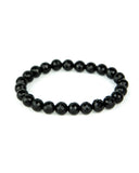 Faceted 8mm Bracelet - Obsidian