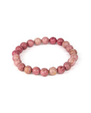 Faceted 8mm Bracelet - Rhodonite