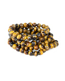 Faceted 8mm Bracelet - Tiger's Eye