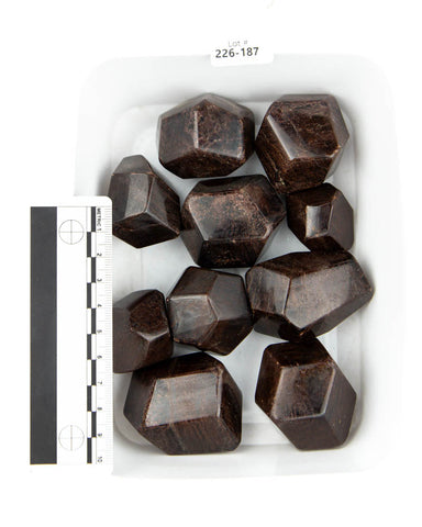 Faceted Garnet Free Forms - 10 pcs (#226187)