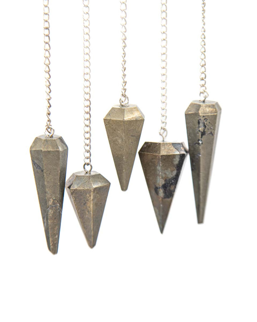 Faceted Pendulum - Pyrite