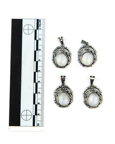 Moonstone Fancy Pendants - 4 pcs (#226216)